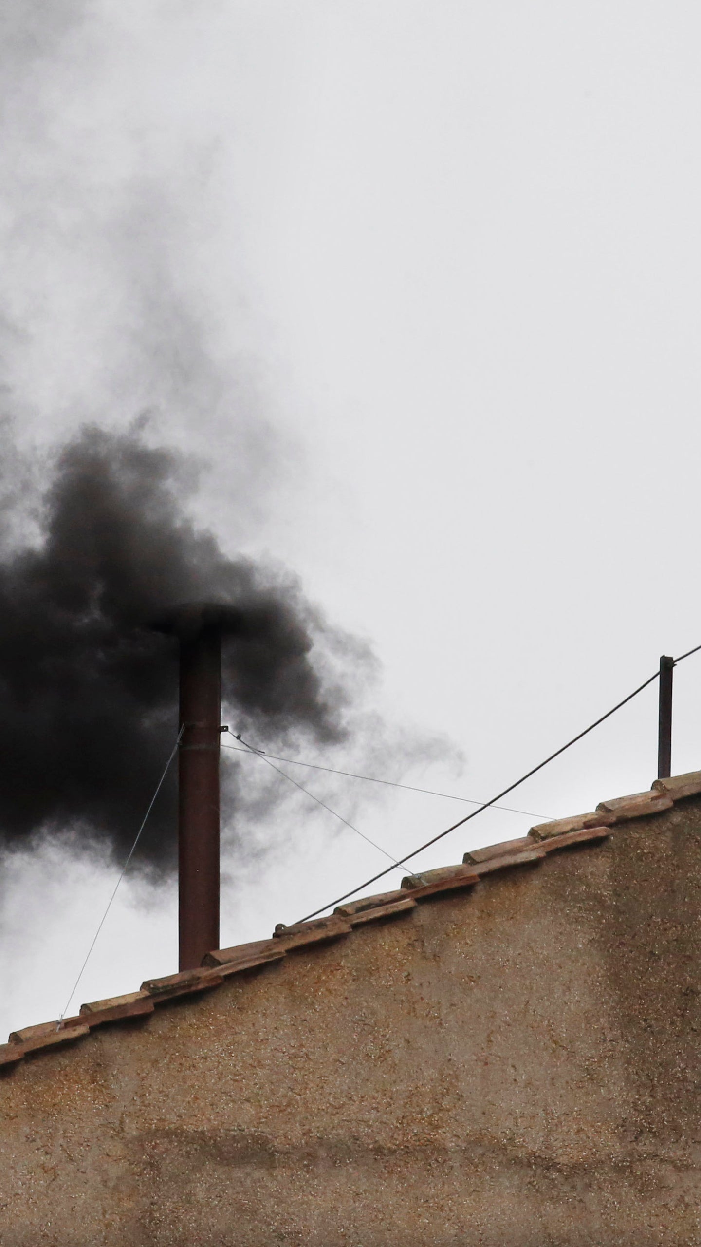 Black smoke is infused with chemicals that alter its appearance to signal that no new pope has been elected