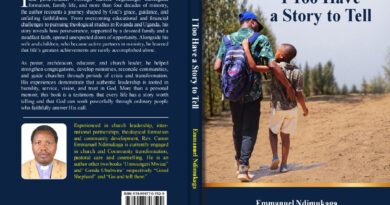 Rev. Canon Emmanuel Ndimukaga unveils I Too Have a Story to Tell, a memoir that invites readers to reflect on the stories they have yet to hear